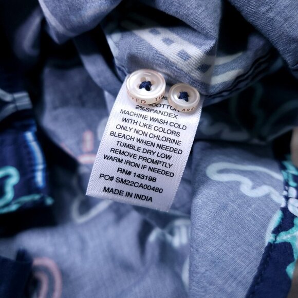 Chubbies One Man Wolfpack Friday Neon Light Button Up Shirt Preppy Lightweight M - Picture 3 of 6